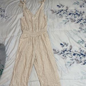 A new day striped jumpsuit size m